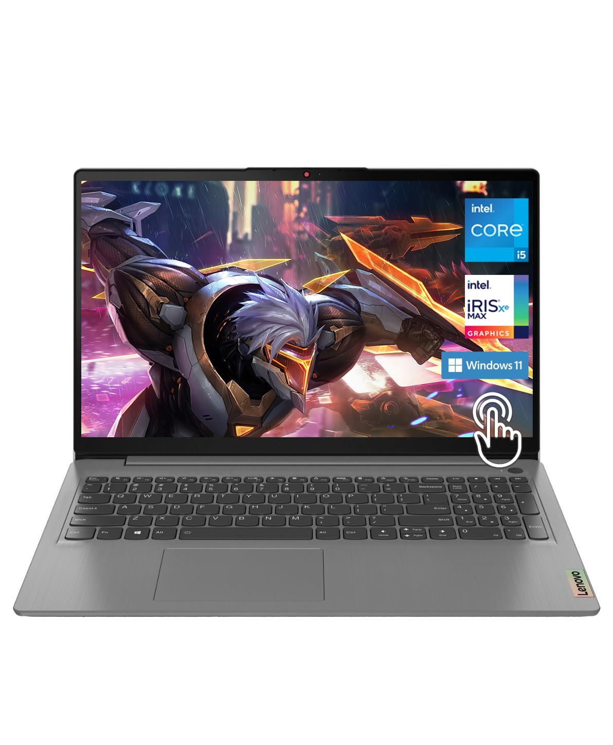 Lenovo Ideapad 3i 15.6" Full HD (1920 x 1080) Touch Business Laptop, Intel Core i5-1135G7, 4-core, 20GB RAM 512GB SSD Storage, Intel Iris X Graphics, Bluetooth, Wi-Fi, Win11, Arctic Grey, W/GaLiMu