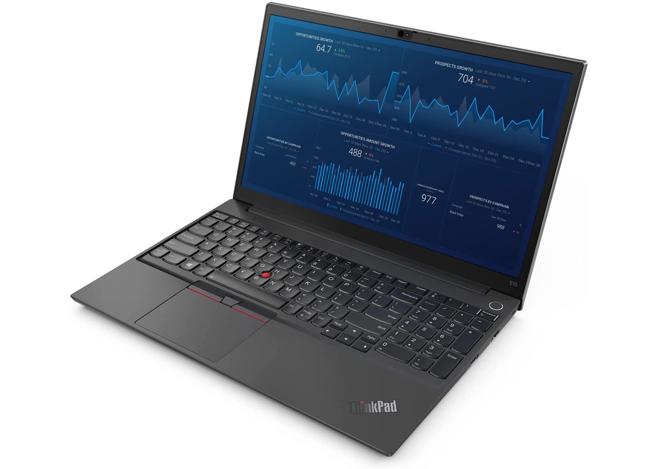 LENOVO ThinkPad E15 Gen 3 Business Laptop, 15.6" Full HD Display, AMD Ryzen 5 5500U Processor, 16GB DDR4 RAM, 256GB SSD, USB Type-C, Webcam, HDMI, Wi-Fi, Bluetooth, Windows 10 Pro, Black (Renewed)