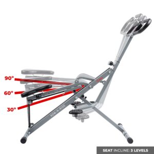 Sunny Health & Fitness Squat Assist Row N Ride® Glutes Training Machine