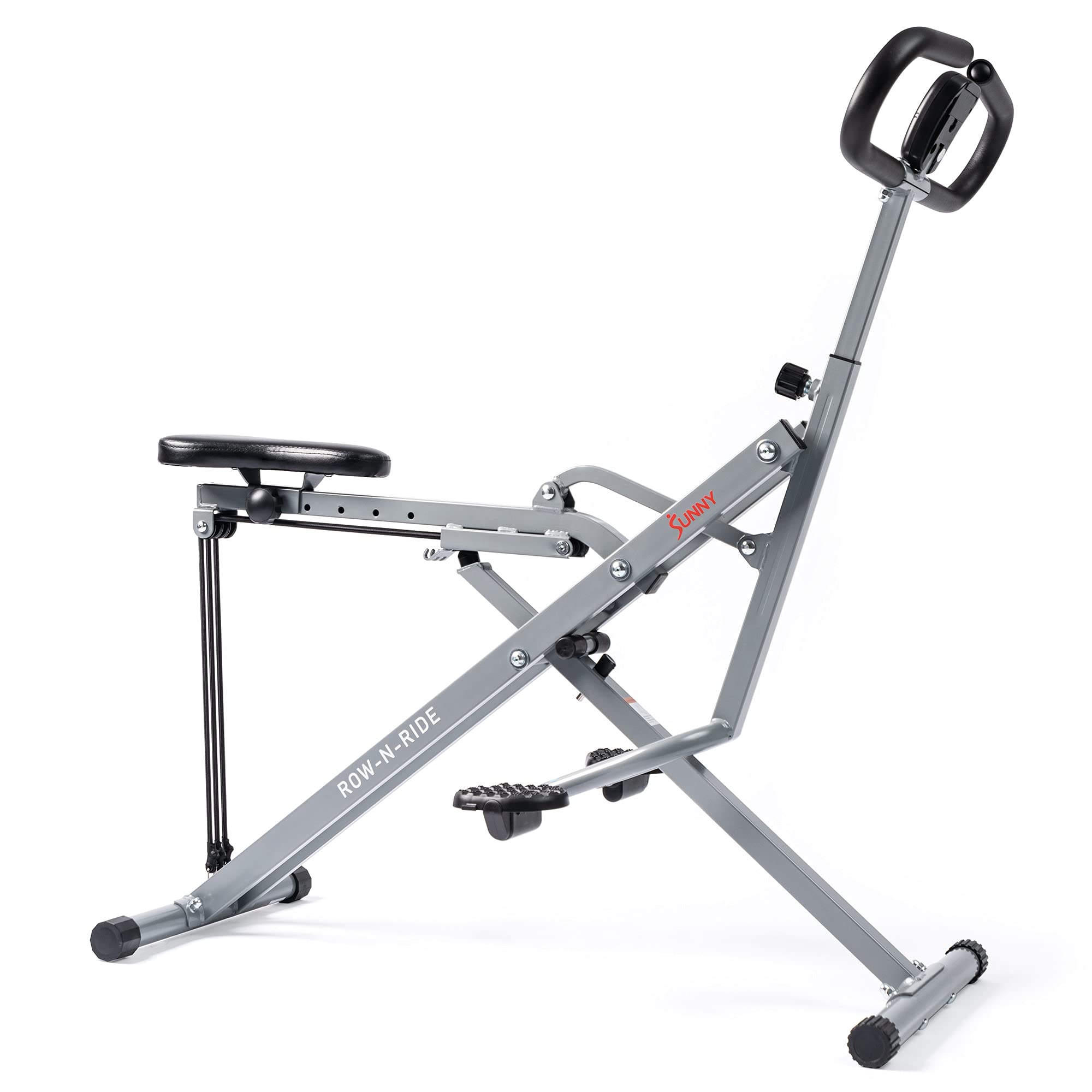 Sunny Health & Fitness Squat Assist Row N Ride® Glutes Training Machine