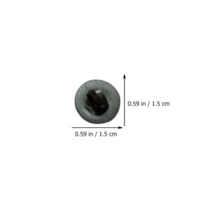 EXCEART Plastic Black Safety Eyes Half Ball Mushroom Buttons Sewing Buttons Eyes Craft 100 Pcs