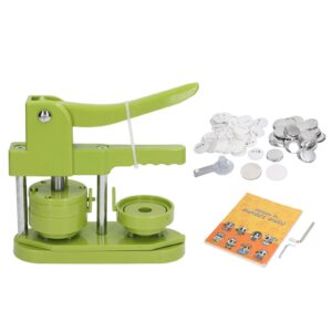 Button Making Press Machine, Button Press Maker Ergonomic Handle Various Patterns 100 Sets DIY Badges Complete Accessories for Friends (58mm)