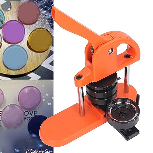 Button Maker Kit with 100PCS Pin Parts Circle Cutter Pin Manual, DIY Button Press Machine for Festivals, Businesses, Families, School Events - ABS Material (25mm)