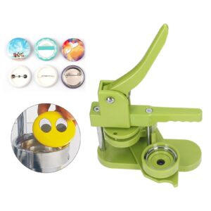 Button Presses Manufacturer Ideal Gift Complete Accessories with Ergonomic Handle Button Pressing Machine 100 Sets of Various Patterns for Family (58mm)