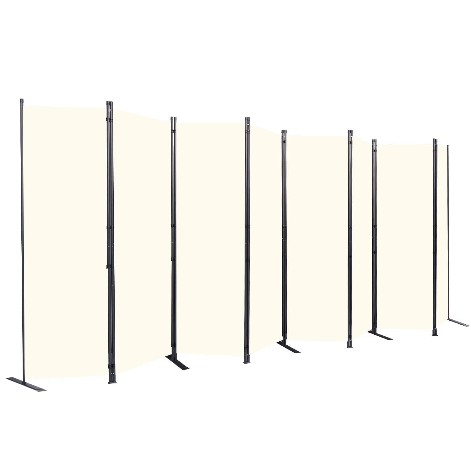 Room Divider 6FT Portable Room Dividers and Folding Privacy Screens, 176'' W Fabric Divider for Room Separation, 8 Panel Partition Room Dividers Freestanding Wall Divider Screen for Dorm Studio Office