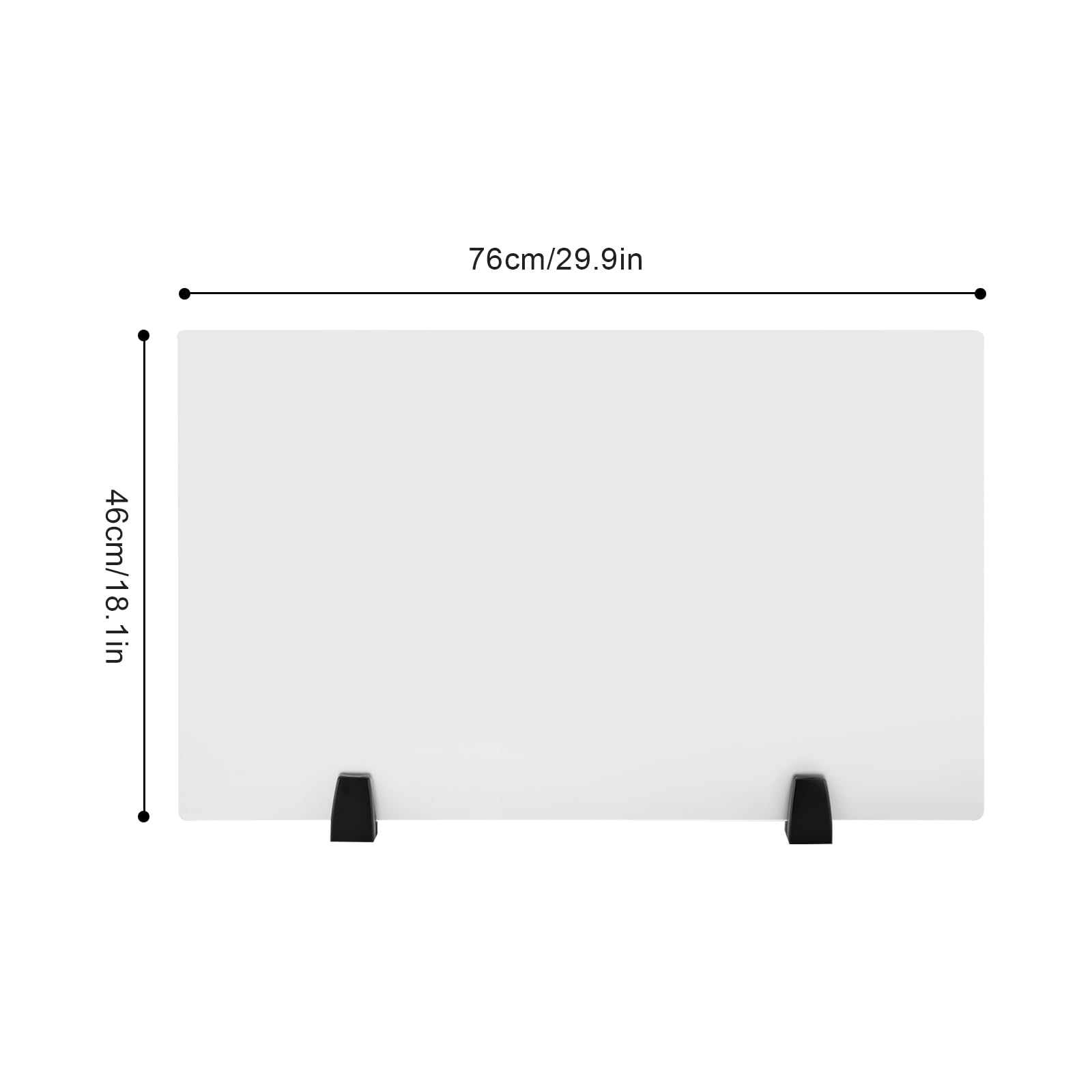 2 Pcs Frosted Clamp-on Privacy Boards, Acrylic Desk Dividers, Classroom Privacy Shields for Student Desks, Test Dividers, Soundproof Desktop Privacy Panel,for School Class Home, 30"x 18"