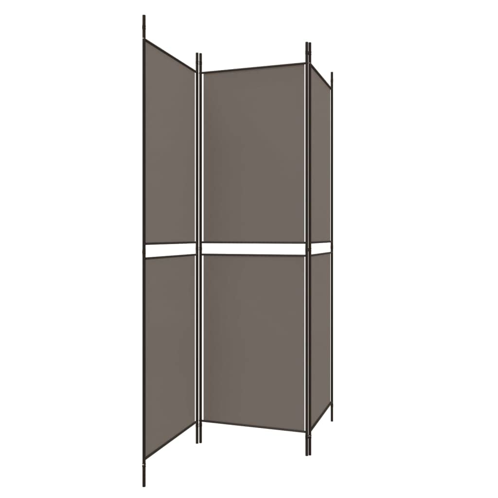 GOLINPEILO 3-Panel Room Divider, Folding Partition Privacy Screens, Freestanding Fabric Room Panel, Portable Folding Room Divider Wall for Office, Room,Restaurant, Anthracite 59.1"x70.9", -4491