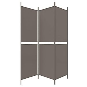 GOLINPEILO 3-Panel Room Divider, Folding Partition Privacy Screens, Freestanding Fabric Room Panel, Portable Folding Room Divider Wall for Office, Room,Restaurant, Anthracite 59.1"x70.9", -4491