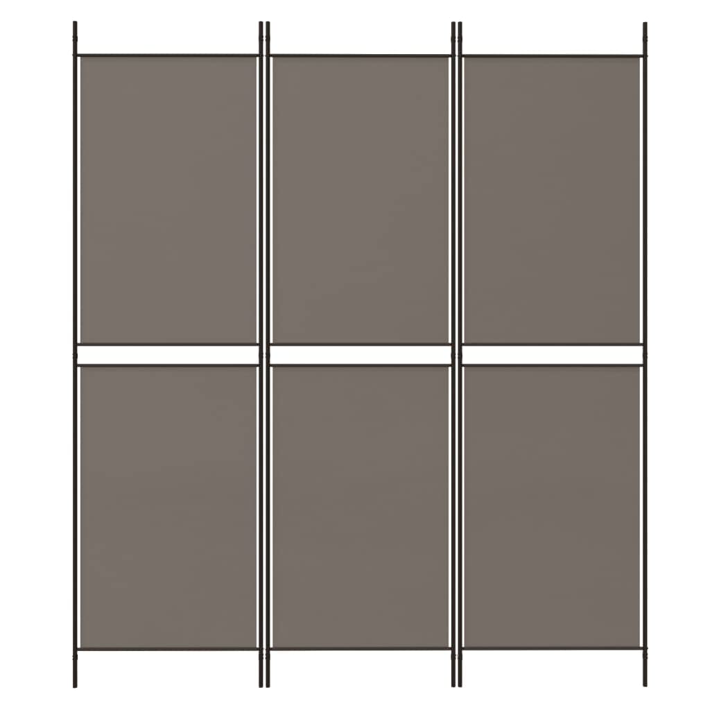 GOLINPEILO 3-Panel Room Divider, Folding Partition Privacy Screens, Freestanding Fabric Room Panel, Portable Folding Room Divider Wall for Office, Room,Restaurant, Anthracite 59.1"x70.9", -4491