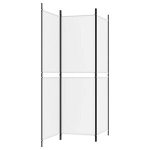 3-Panel Room Divider White 59.1"x70.9" Fabric,Folding Screens Room Dividers Privacy Screen Portable Suitable forHome Office Restaurant Bedroom