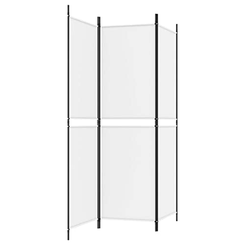 3-Panel Room Divider White 59.1"x70.9" Fabric,Folding Screens Room Dividers Privacy Screen Portable Suitable forHome Office Restaurant Bedroom