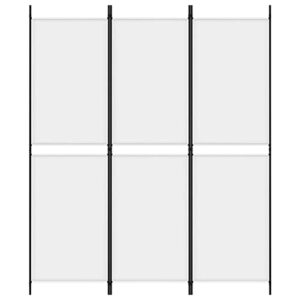 3-Panel Room Divider White 59.1"x70.9" Fabric,Folding Screens Room Dividers Privacy Screen Portable Suitable forHome Office Restaurant Bedroom