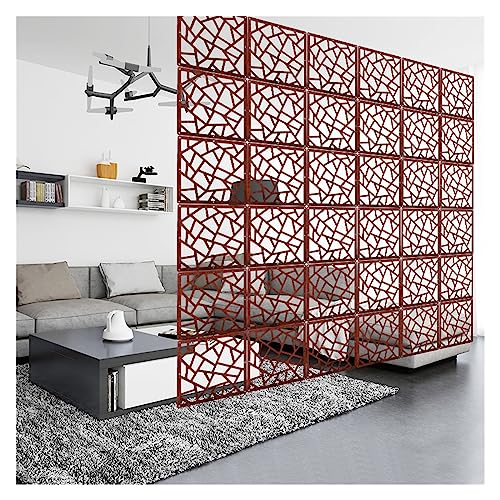 Hanging DIY Room Divider, Decorative Separation Screen Panels, Wood-Plastic DIY Privacy Partition Wall for Bedroom Sitting Room Office Shop, 29cm (Size :10pcs) (Color : Style 2, Size : 5PCS)