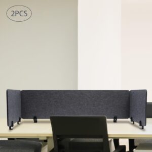 Acoustic Desk Privacy Panel,Freestanding Desk Divider,Furniture Soundproof Partition,Clamp-On Acoustic Divider Mounted Privacy Panel to Reduce Noise Visual Distractions,for Office Classroom