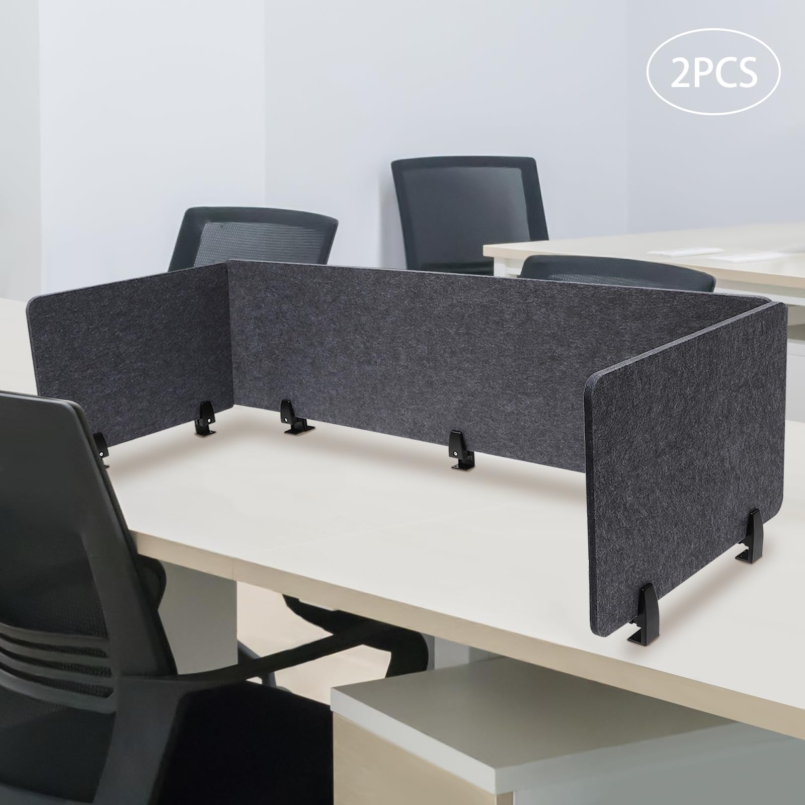 Acoustic Desk Privacy Panel,Freestanding Desk Divider,Furniture Soundproof Partition,Clamp-On Acoustic Divider Mounted Privacy Panel to Reduce Noise Visual Distractions,for Office Classroom