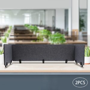 Acoustic Desk Privacy Panel,Freestanding Desk Divider,Furniture Soundproof Partition,Clamp-On Acoustic Divider Mounted Privacy Panel to Reduce Noise Visual Distractions,for Office Classroom