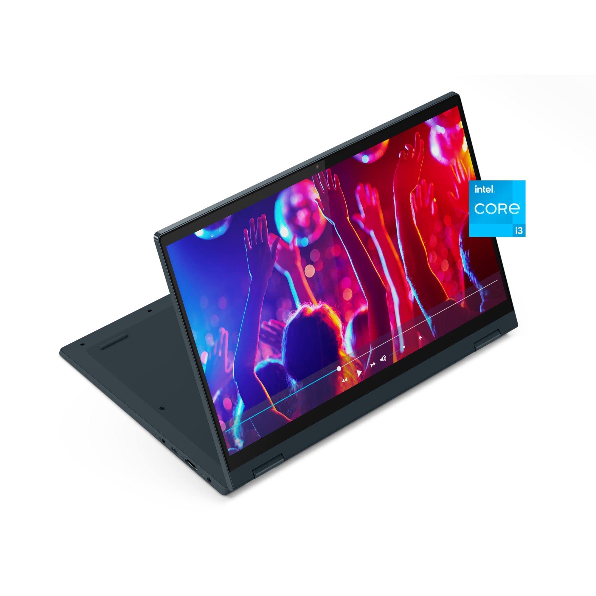 2022 Newest LENOVO IdeaPad Flex 5i 2-in-1 Laptop, 14" FHD Touchscreen, Intel Dual-Core i3-1135G4, 4GB DDR4 512GB NVMe SSD, Intel UHD Graphics, WiFi, HDMI, USB-C, Fingerprint, Blue, Win 11 Home