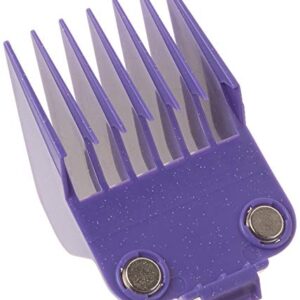 Andis 01415 Master Dual Magnet Large Comb Set - Crafted with High-Grade Metal, Contains 4 Different Size Combs - Providing a Comfortable & Snag-Free Experience - Purple