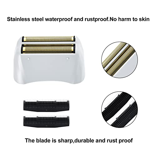 2 Pack Pro Shaver Replacement Foil and Cutters compatible with andis 17150(TS-1)/17155/17200 shaver ProFoil Lithium replacement" Golden