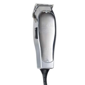 Andis Master Hair Adjustable Blade Clipper, Silver with a BeauWis Blade Brush