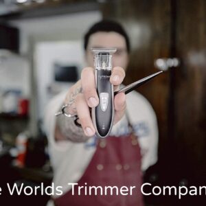 Supreme Trimmer T Shaper Liner Trimmer for Men | Cordless Trimmer for Sensitive Skin, Kids & Elderly | Low Noise Beard Trimmer, Zero Gap Barber Trimmer (Silver)