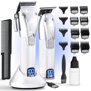 fagaci professional hair clippers for men set turbo power with precise cutting, barber clippers for hair cutting, cordless hair clippers and trimmers set, maquina de cortar cabello, haircut barber kit