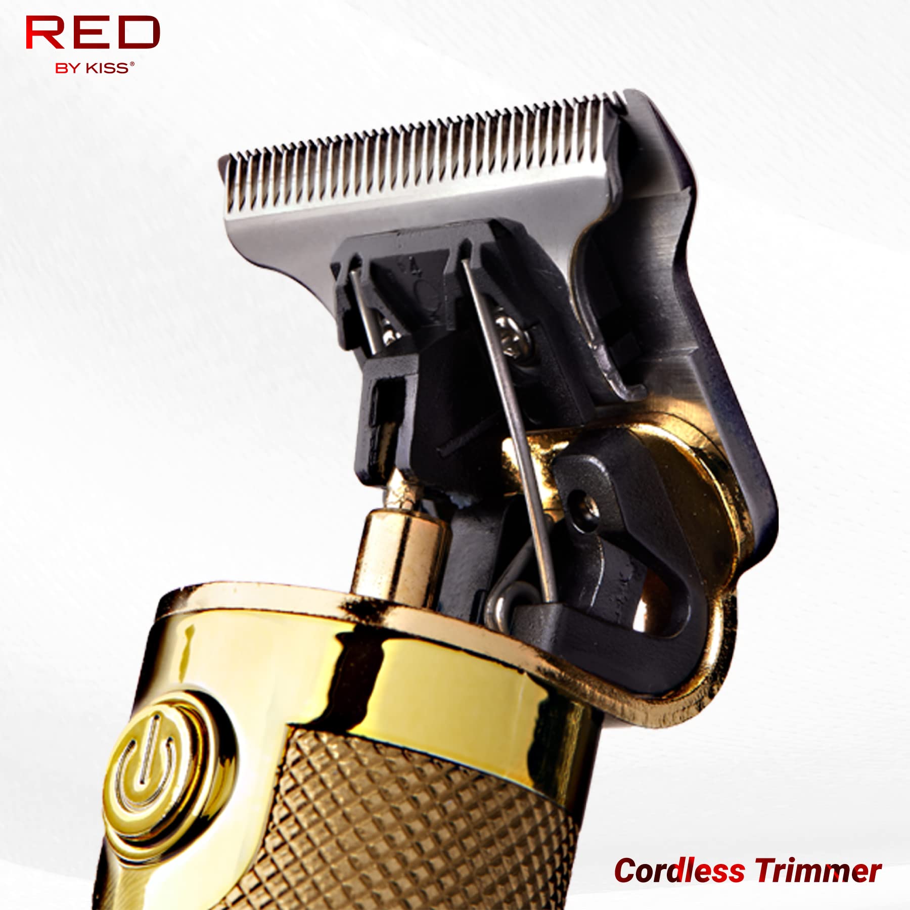 RED by Kiss Hair Trimmer for Men Precision Blade Cordless Trimmer Mens Grooming Kit