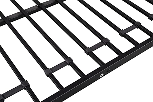 Merax Metal Twin Over Twin Bunk Bed with 2 Side Ladders,Made of Heavy Duty Steel, for Kids Teens Adults(Black)