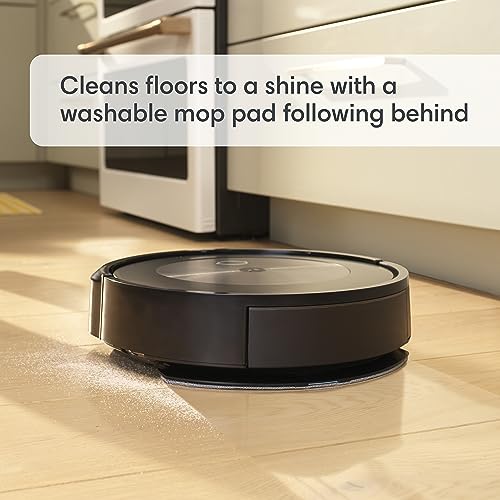 iRobot Roomba Combo j5 Robot - 2-in-1 Vacuum with Optional Mopping, Identifies & Avoids Obstacles Like Pet Waste & Cords, Clean by Room with Smart Mapping, Works with Alexa, Ideal for Pet Hair