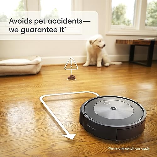 iRobot Roomba Combo j5 Robot - 2-in-1 Vacuum with Optional Mopping, Identifies & Avoids Obstacles Like Pet Waste & Cords, Clean by Room with Smart Mapping, Works with Alexa, Ideal for Pet Hair