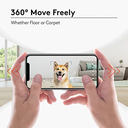 Dog Camera, Pet Camera Indoor with Phone App Cat Camera 15 Days Long Standby Pet Robot for Dog Treat Camera Dispenser Feeder 1080P Full HD Home Wifi Camera 360°Move Freely 2-Way Audio (2.4G WiFi ONLY)