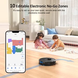 Lubluelu Robot Vacuum and Mop Combo 4000Pa, LiDAR Navigation, 3 in 1 Robotic Vacuum Cleaner with Laser, 5 Smart Mapping,10 No-go Zones, App/Alexa Control, Vacuum Robot for Pet Hair, Carpet, Hard Floor