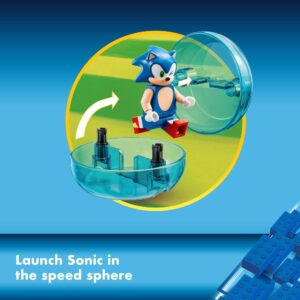 LEGO Sonic The Hedgehog Sonic vs. Dr. Eggman’s Death Egg Robot Building Toy for Sonic Fans and 8 Year Old Gamers, includes Speed Sphere and Launcher Plus 6 Sonic Figures for Creative Role Play, 76993