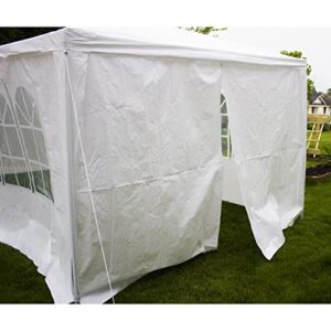 Party Tent Canopy Tent for Outdoor Wedding Party - *New Heavy Duty Design* or Camping BBQ w/Removable Waterproof Sidewalls - 30' x 10' - Backyard Expressions