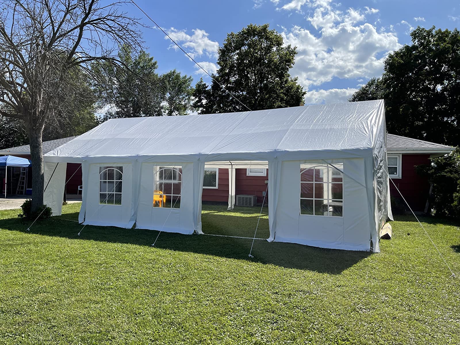 Quictent 16x32 Party Tent Heavy Duty Large Outdoor Gazebo White Canopy Commercial Shelter Wedding Events Tent (White)