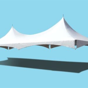 TentandTable 20' x 40' Replacement Tent Top for High Peak Frame Style Party Tents | Solid White Commercial Grade PVC Vinyl | includes Top and Storage Bag (Top ONLY - Frame Not Included)