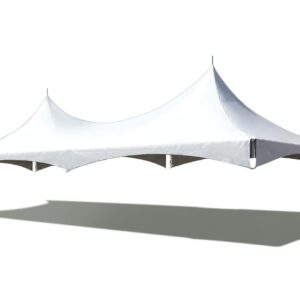 TentandTable 20' x 40' Replacement Tent Top for High Peak Frame Style Party Tents | Solid White Commercial Grade PVC Vinyl | includes Top and Storage Bag (Top ONLY - Frame Not Included)