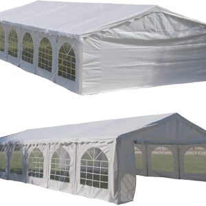 DELTA 40'x20' Budget PE Party Tent, Tents for Parties, Carpas para Fiestas,Heavy Duty Outdoor Event Canopy,Wedding Tent,with Waterproof Top