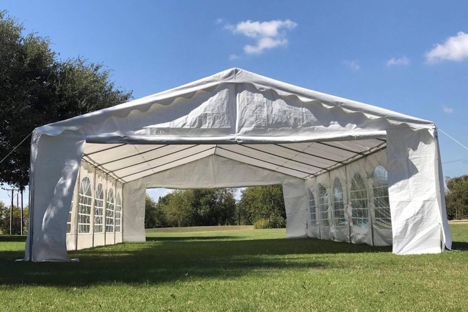 DELTA 40'x20' Budget PE Party Tent, Tents for Parties, Carpas para Fiestas,Heavy Duty Outdoor Event Canopy,Wedding Tent,with Waterproof Top