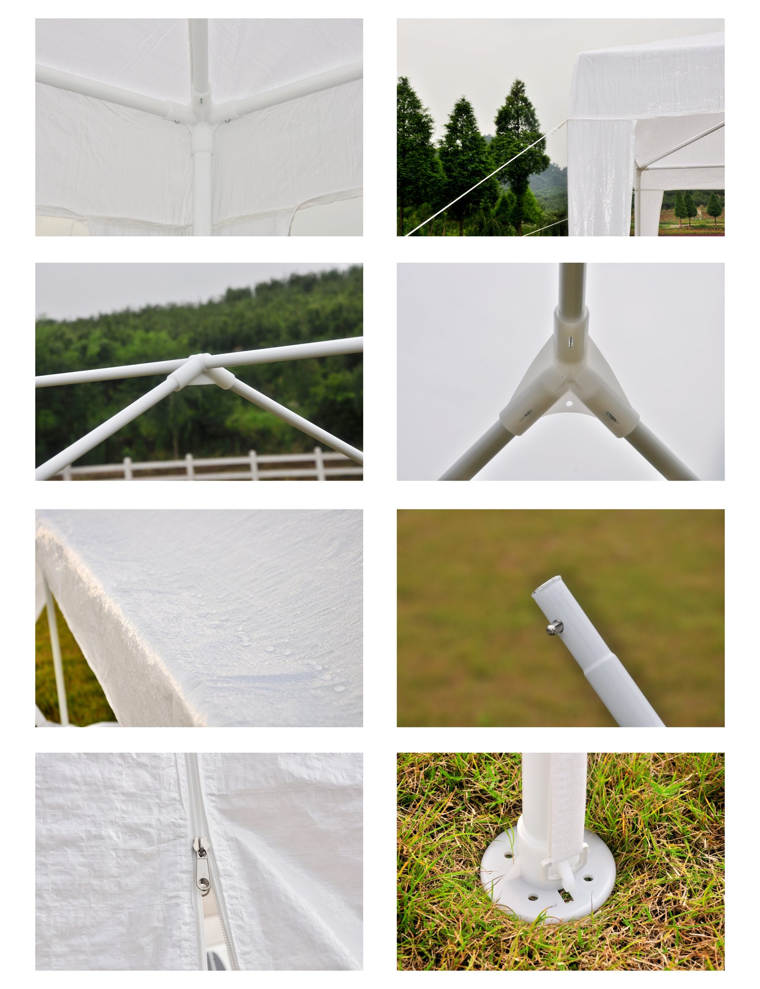 ECOLINEAR 10' x 30' Party Wedding Tent Outdoor Canopy BBQ Shelter for Party Outdoors Activities