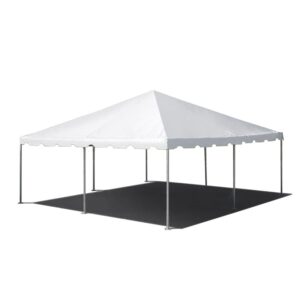 tentandtable 20' x 20' west coast frame canopy tent, white translucent, indoor/outdoor, 33-80 person, for parties and vendor events, heavy duty, waterproof vinyl tents, commercial, residential use