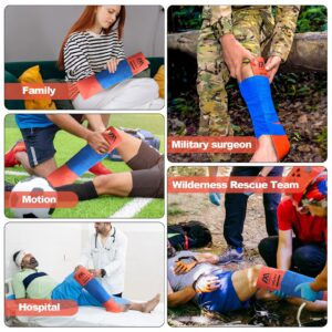 AID MATE First Aid Splint 36" X 4.3",2 Pack with 1 Extra Adhesive Tape, Brace Support Splint for Arm Leg Broken Bones Fracture