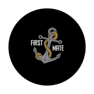 Matching First Mate Sailing Sets for Boating Captain PopSockets Standard PopGrip