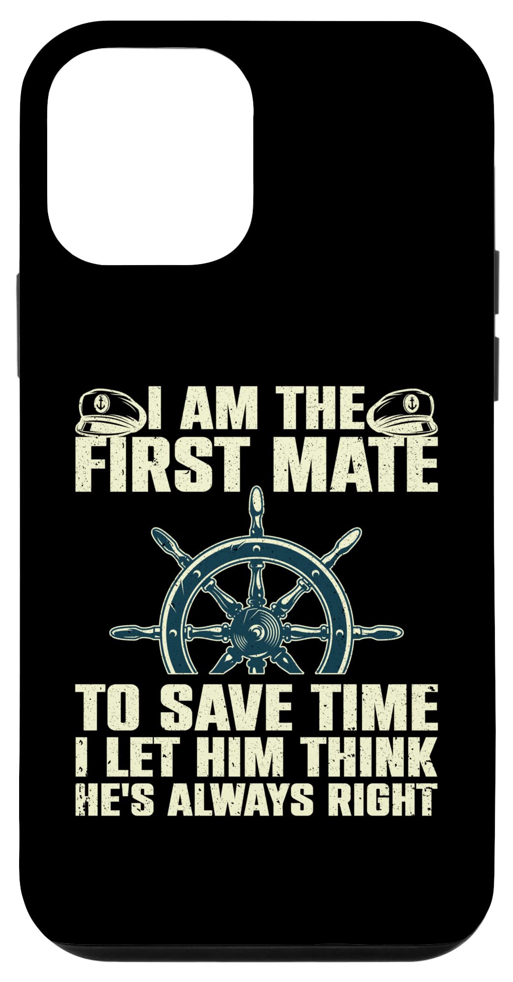 iPhone 12 mini Funny First Mate For Men Women Pontoon Boat Captain Boating Case