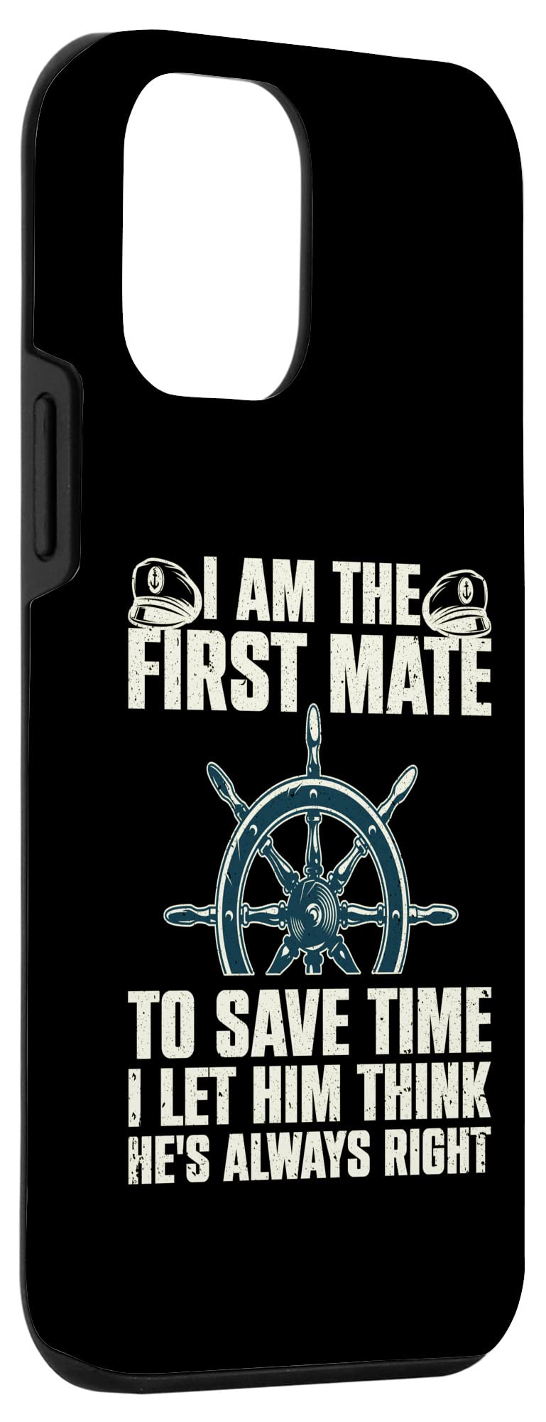 iPhone 12 mini Funny First Mate For Men Women Pontoon Boat Captain Boating Case