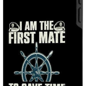 iPhone 12 mini Funny First Mate For Men Women Pontoon Boat Captain Boating Case