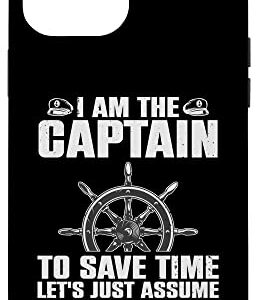 iPhone 12 Pro Max Cool Captain Art For Men Women Boat First Mate Ship Boating Case