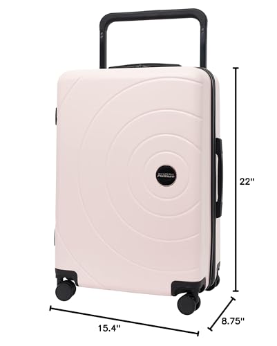 Travelers Club Odyssey Luggage Set, Blush, 20" Carry-On