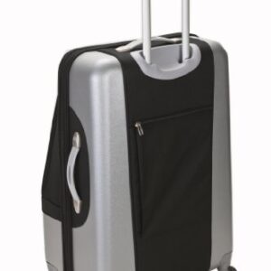 Rockland Rome Hybrid Spinner Wheel Luggage, Black, 3-Piece Set (20/24/28)