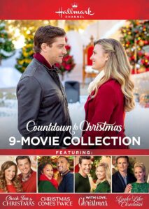 hallmark countdown to christmas 9-movie collection featuring: check inn to christmas, christmas comes twice, christmas land, 12 gifts and more